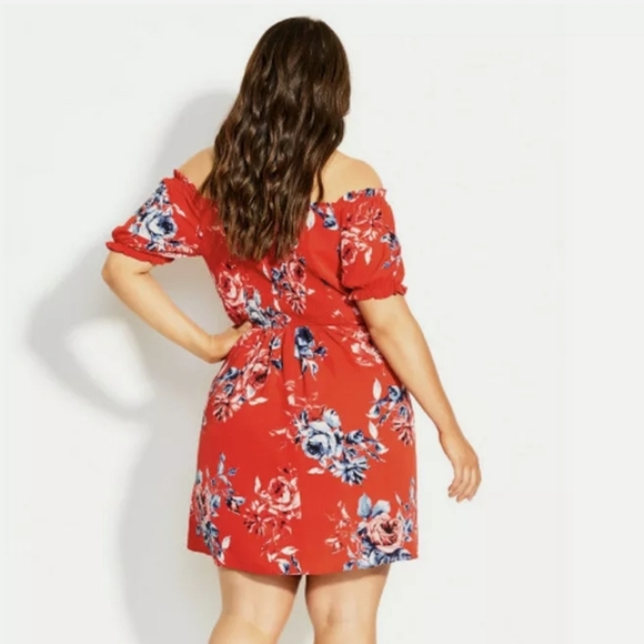 City Chic tie dress sz xs - Picture 2 of 5